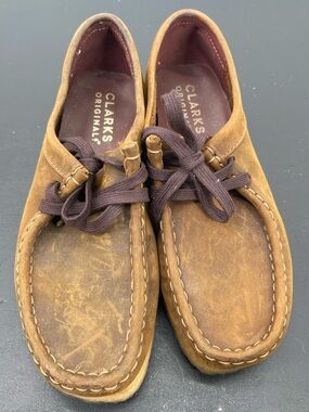 ⭐️Vintage Clarks Wallabee Moc Toe Lace Slip-On Loafers